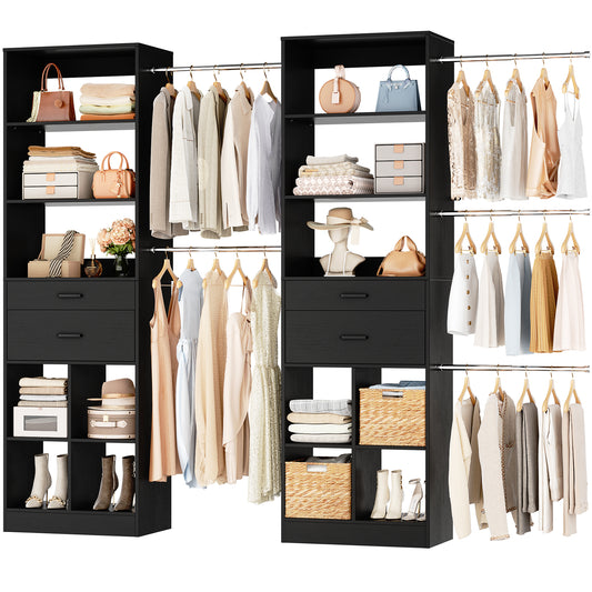 Besiost Closet System, 6ft-8.3ft