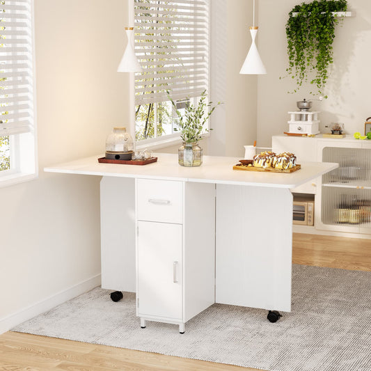 Dining Table with Drawers and Cabinets