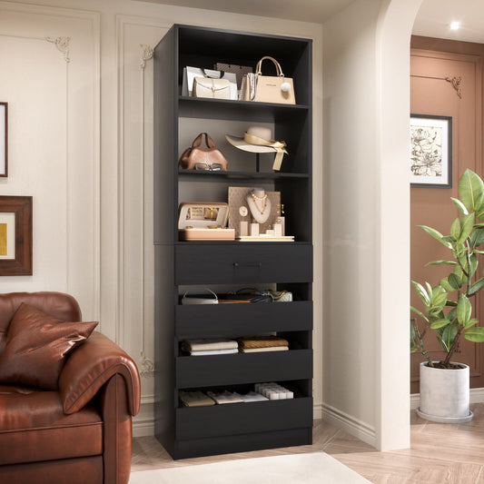 Besiost 80"H Pantry Cabinet with Drawers
