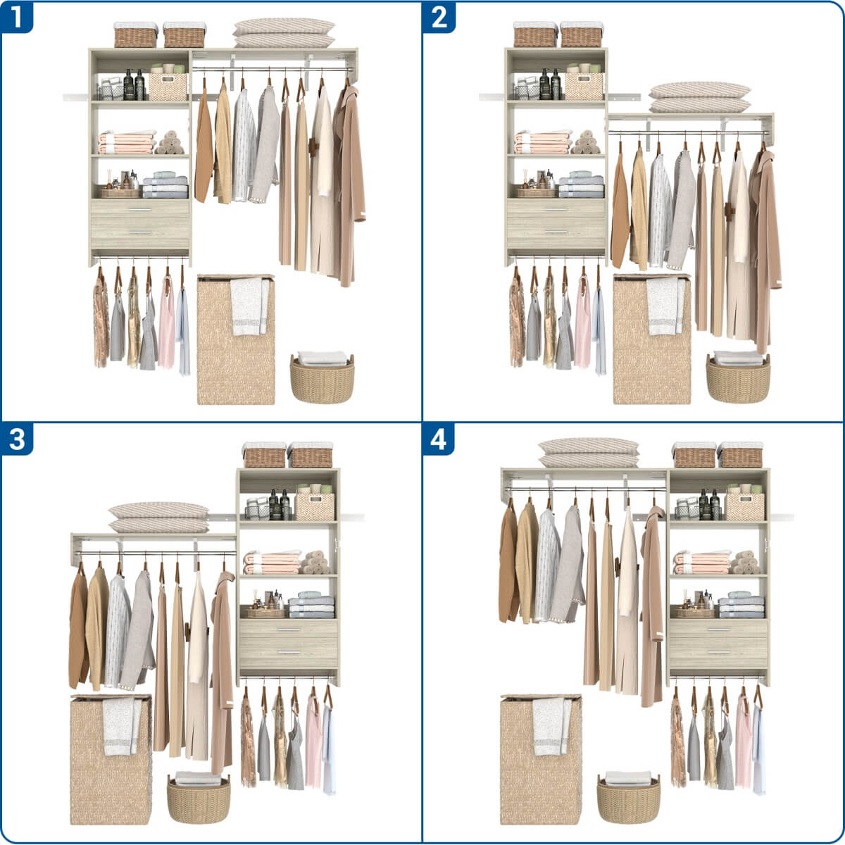 60'' Wide Laundry Wall Cabinet with 2 Drawers