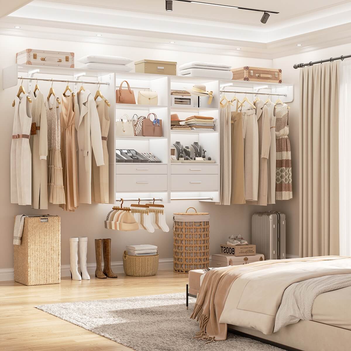 60'' Wide Laundry Wall Cabinet with 2 Drawers