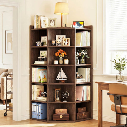 5-tier Modern Bookshelf, Storage Bookcase