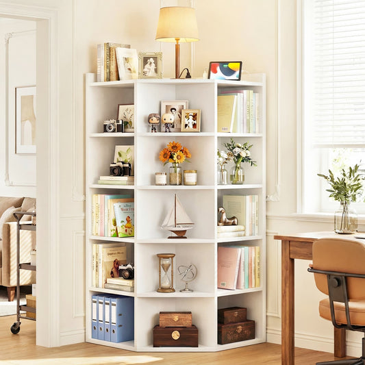 5-tier Modern Bookshelf, Storage Bookcase