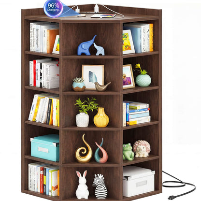 5-tier Modern Bookshelf, Storage Bookcase