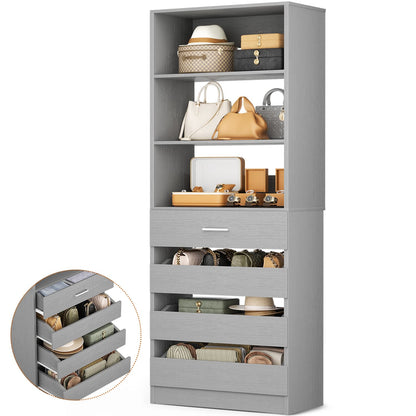 Besiost 80"H Pantry Cabinet with Drawers