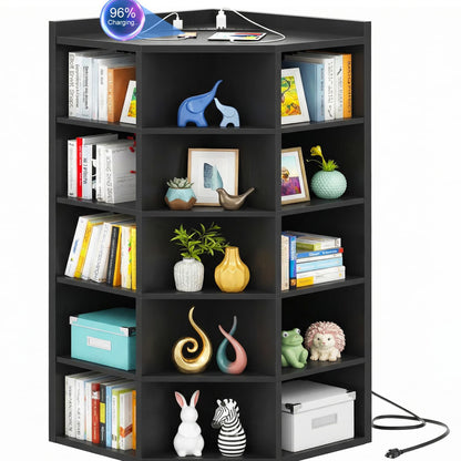 5-tier Modern Bookshelf, Storage Bookcase