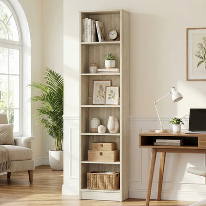 Besiost Bookcase with 2 Adjustable Shelves