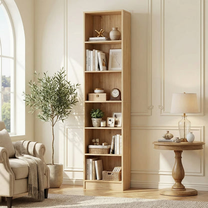 Besiost Bookcase with 2 Adjustable Shelves