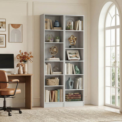 Besiost Bookcase with 2 Adjustable Shelves
