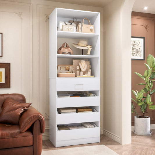 Besiost 80"H Pantry Cabinet with Drawers