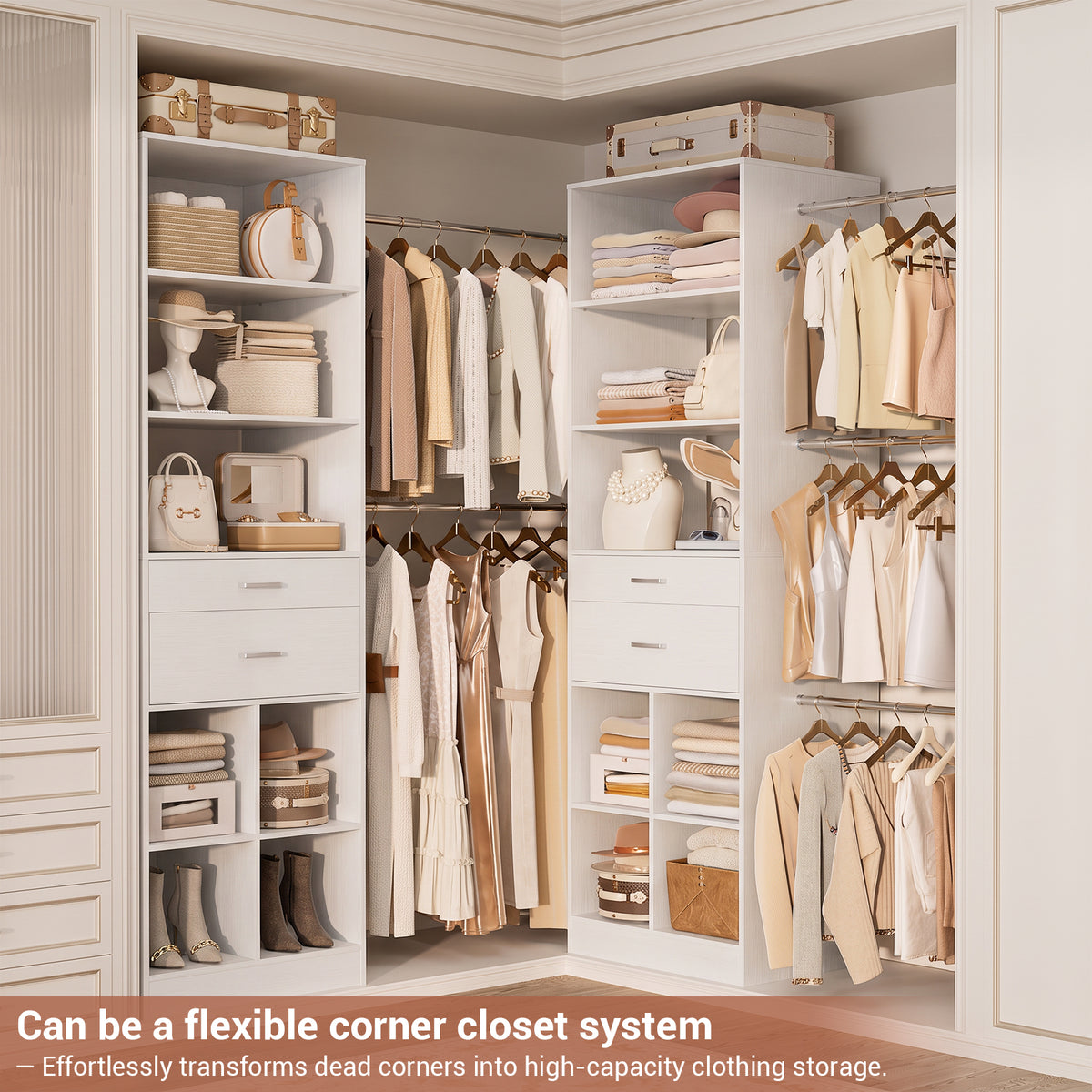 Besiost Closet System, 6ft-8.3ft