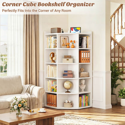 5-tier Modern Bookshelf, Storage Bookcase