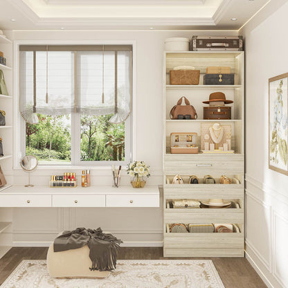 Besiost 80"H Pantry Cabinet with Drawers