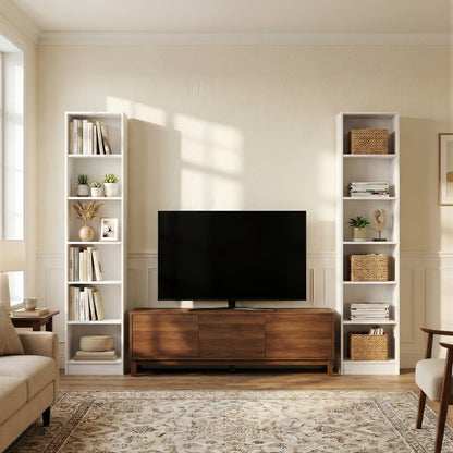Besiost Bookcase with 2 Adjustable Shelves