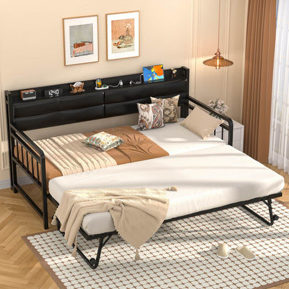 Daybed with Trundle and Charging Station