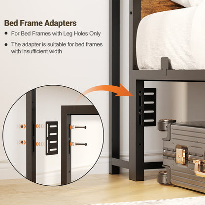 Queen Storage Headboard with Led Lights & Charging Station