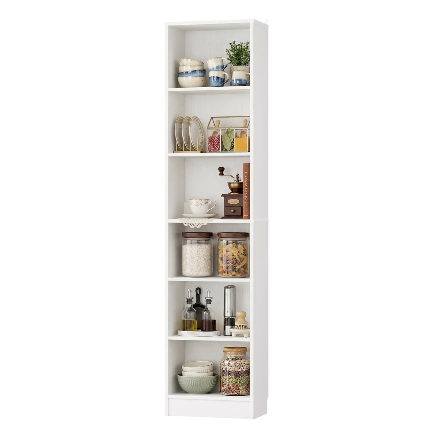 Besiost Bookcase with 2 Adjustable Shelves