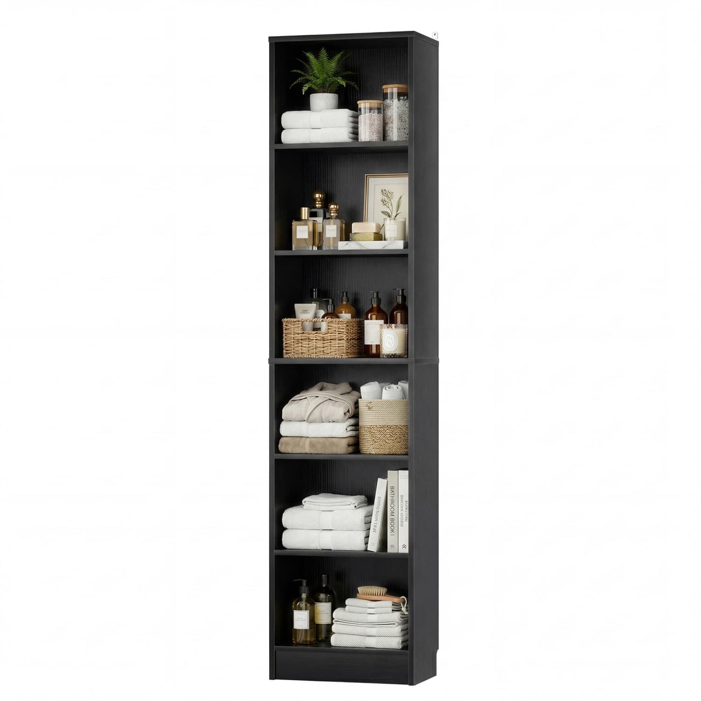 Besiost Bookcase with 2 Adjustable Shelves