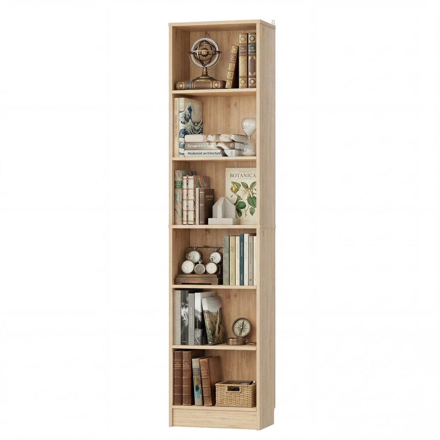 Besiost Bookcase with 2 Adjustable Shelves
