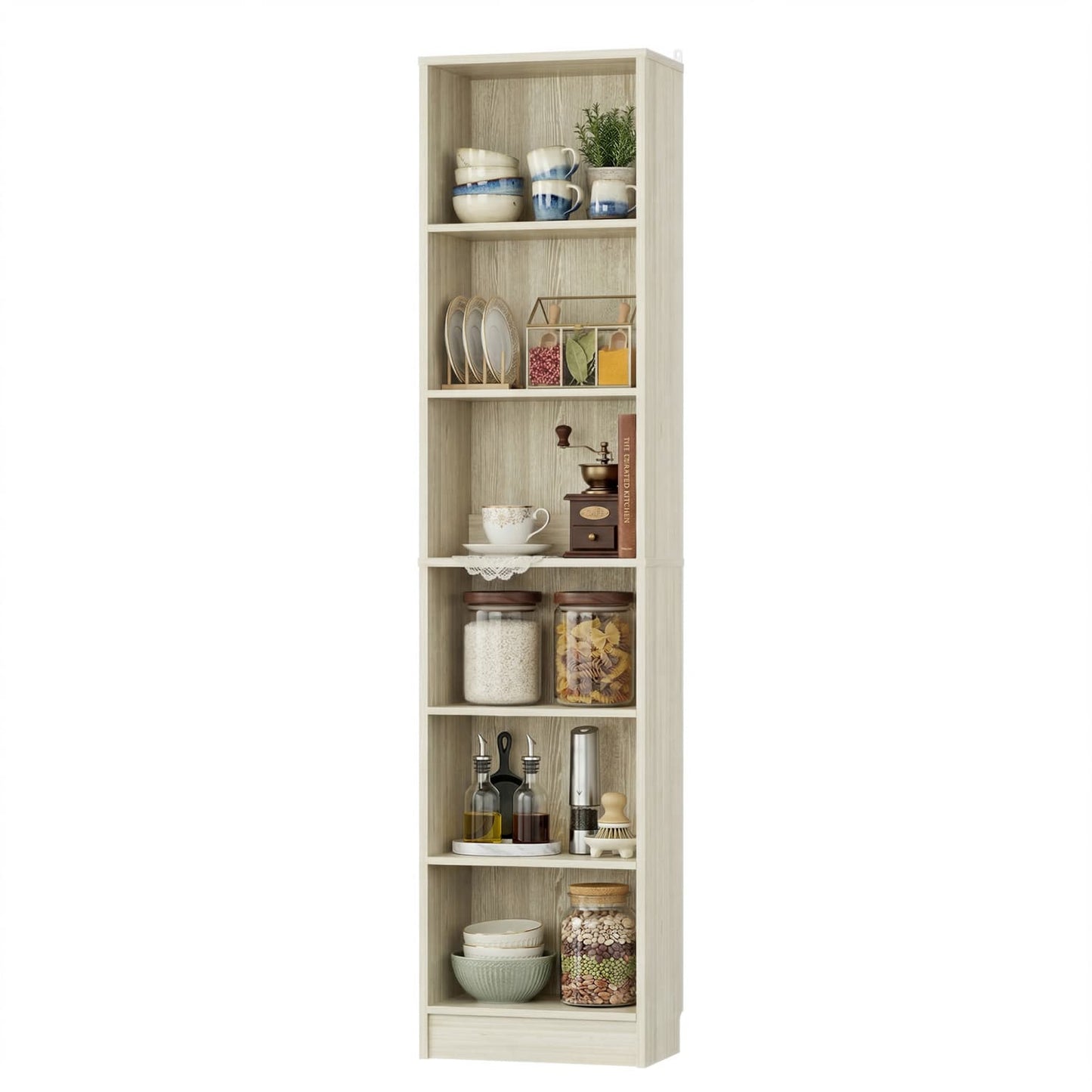 Besiost Bookcase with 2 Adjustable Shelves