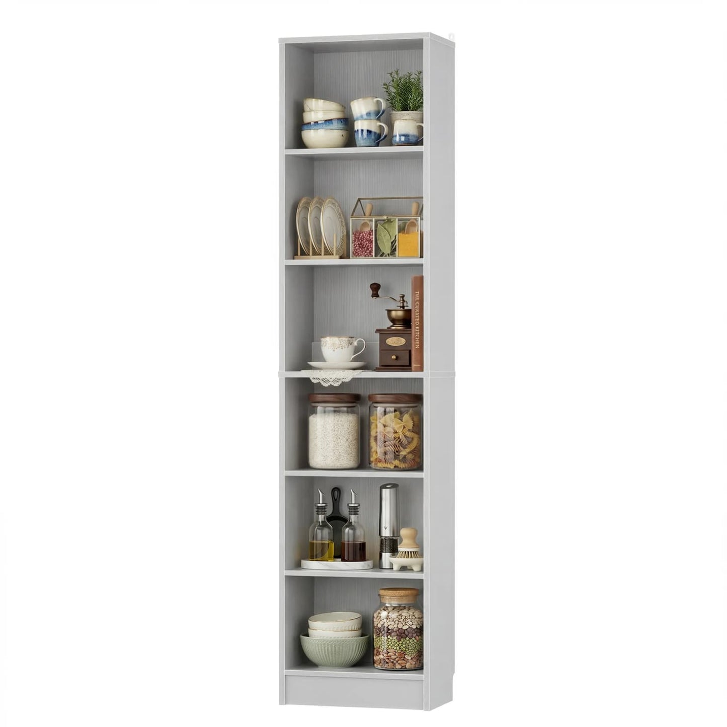 Besiost Bookcase with 2 Adjustable Shelves