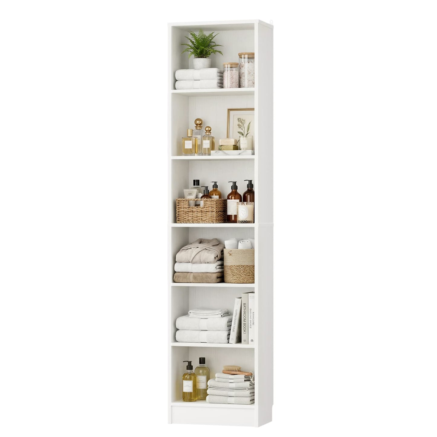 Besiost Bookcase with 2 Adjustable Shelves