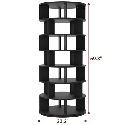 7-Tier Shoe Rack, 28-32 Pair Rotating Shoe Rack Tower