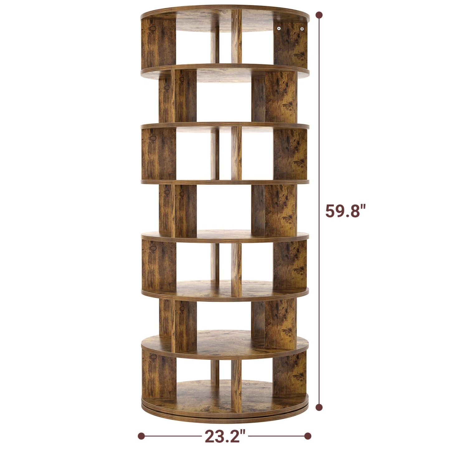 7-Tier Shoe Rack, 28-32 Pair Rotating Shoe Rack Tower
