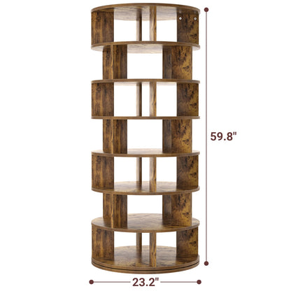 7-Tier Shoe Rack, 28-32 Pair Rotating Shoe Rack Tower