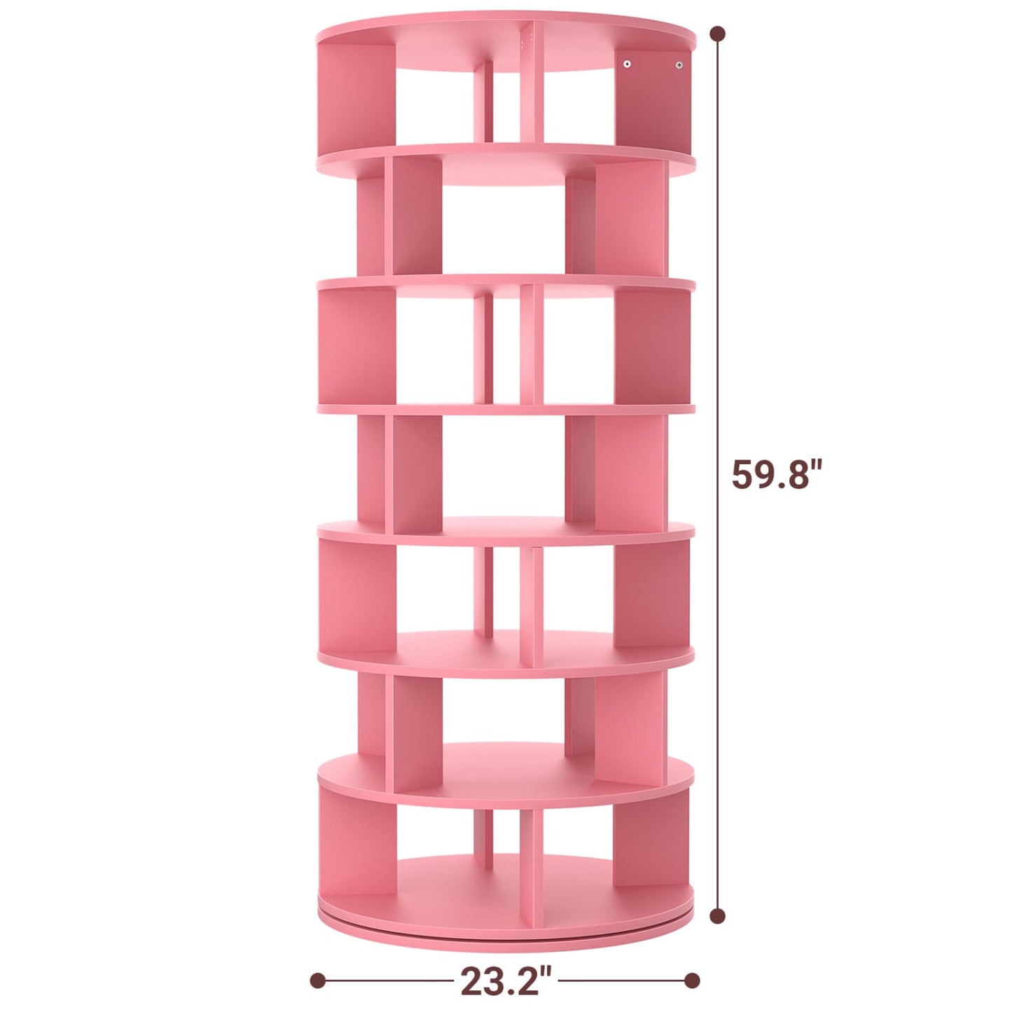 7-Tier Shoe Rack, 28-32 Pair Rotating Shoe Rack Tower