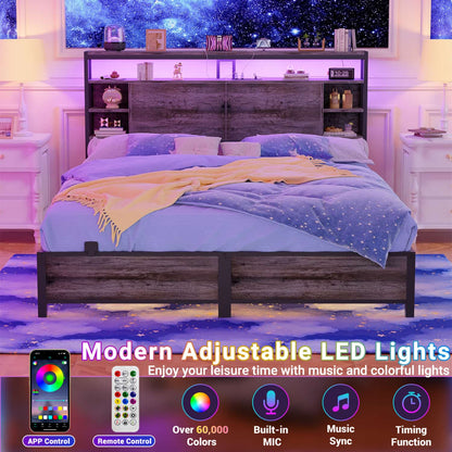 Queen Headboards with Power Outlets and Storage Space
