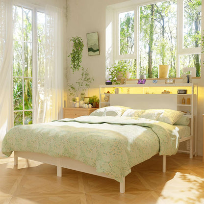 King Headboards with Power Outlets and Storage Space