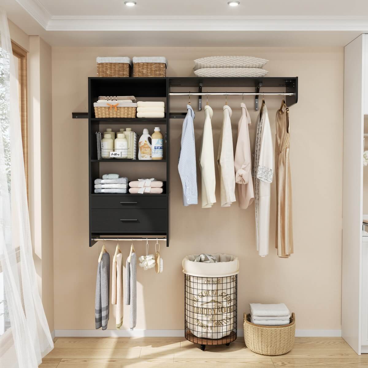 60'' Wide Laundry Wall Cabinet with 2 Drawers