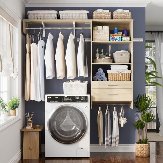 60'' Wide Laundry Wall Cabinet with 2 Drawers