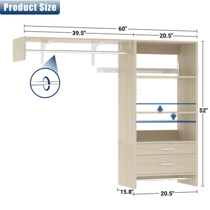 60'' Wide Laundry Wall Cabinet with 2 Drawers