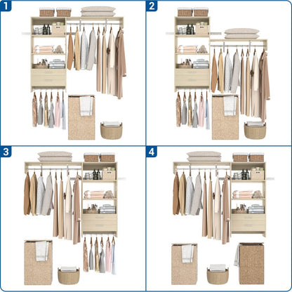 60'' Wide Laundry Wall Cabinet with 2 Drawers