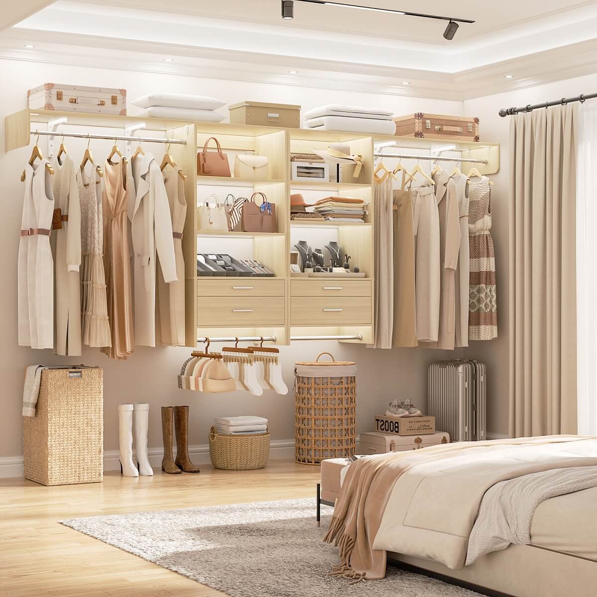 60'' Wide Laundry Wall Cabinet with 2 Drawers