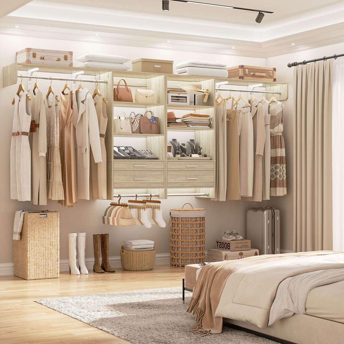 60'' Wide Laundry Wall Cabinet with 2 Drawers
