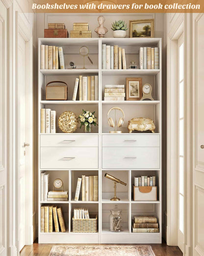 18.9" Closet System with Drawers, Small Closet Organizer for Walk in Closet