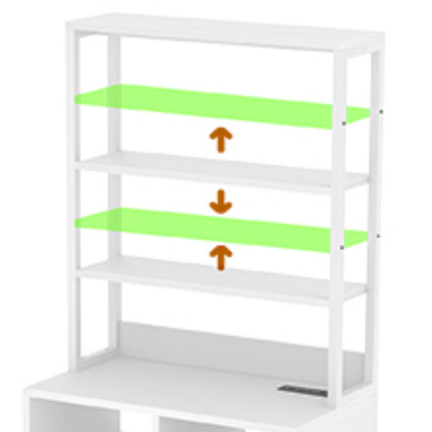 File Cabinet with Charging Station, Bookshelf with Filing Cabinet