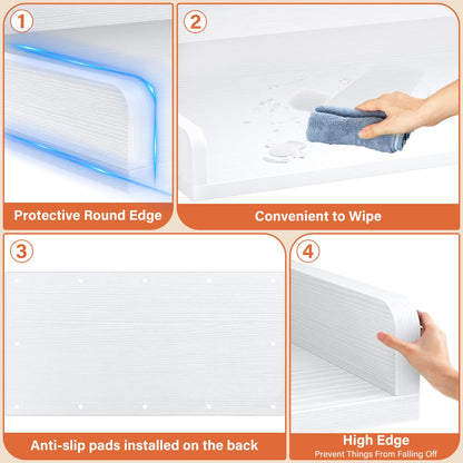 Washer and Dryer Countertop with Non-Slip Pads for Laundry Room