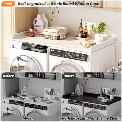 Washer and Dryer Countertop with Non-Slip Pads for Laundry Room