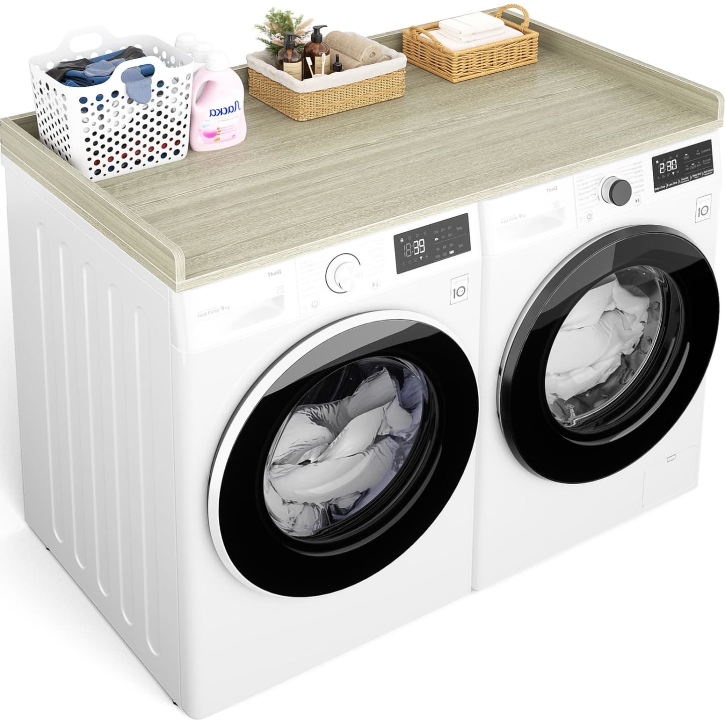 Washer and Dryer Countertop with Non-Slip Pads for Laundry Room