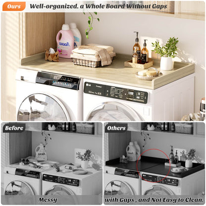Washer and Dryer Countertop with Non-Slip Pads for Laundry Room