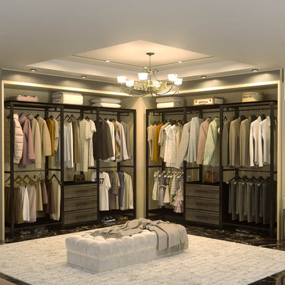 Clothing Rack with Fabric Drawers, Freestanding Closet Organizer